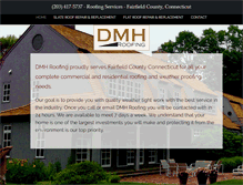 Tablet Screenshot of dmh-roofing.com